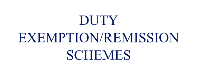 DUTY EXEMPTION/REMISSION SCHEMES by CS Riya Khurana